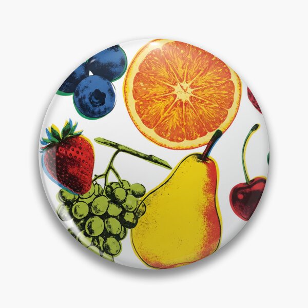 Item preview, Retro Pop Art Fruit Pattern - 60s Vintage Screen Print Aesthetic designed and sold by Fluidic-Space.