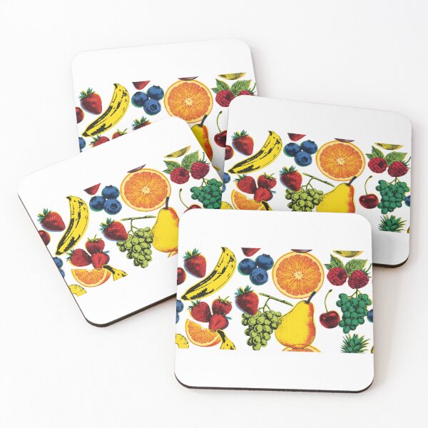 Item preview, Retro Pop Art Fruit Pattern - 60s Vintage Screen Print Aesthetic designed and sold by Fluidic-Space.