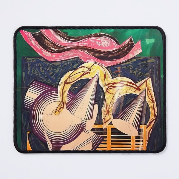 Item preview, one small goat papa bought for two zuzim - Original Paintings by Frank Stella, Frank Stella Geometric Abstract Art designed and sold by OilArtLittle.