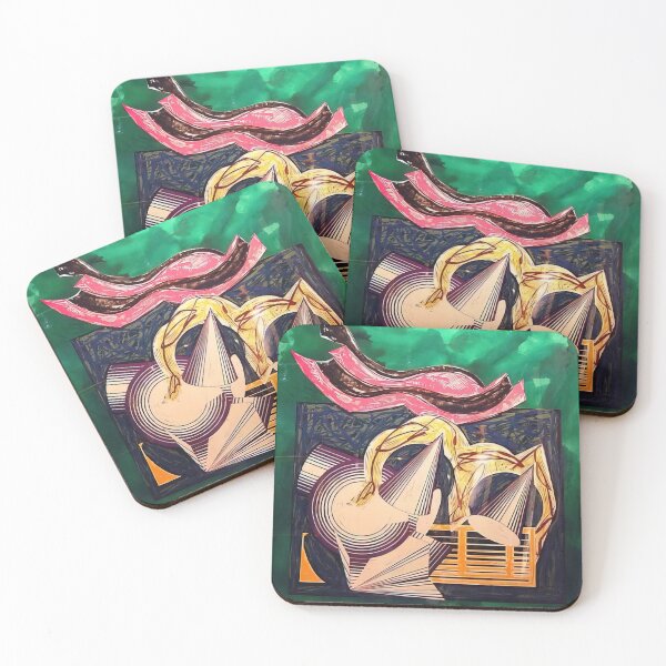 Item preview, one small goat papa bought for two zuzim  - Original Paintings by Frank Stella, Frank Stella Geometric Abstract Art designed and sold by OilArtLittle.