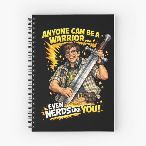 Item preview, Nerd Warrior – Anyone Can Be a Warrior Funny Comic Book Gamer  designed and sold by Kiziorq.