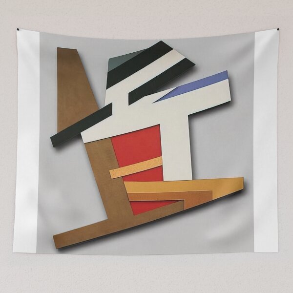Item preview, pilica ii  - Original Paintings by Frank Stella, Frank Stella Geometric Abstract Art designed and sold by OilArtLittle.