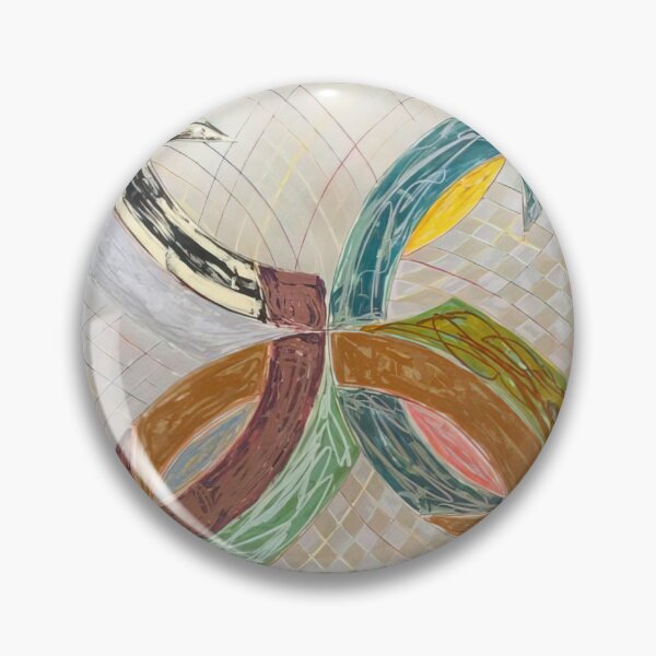 Item preview, polar co ordinates v  - Original Paintings by Frank Stella, Frank Stella Geometric Abstract Art designed and sold by OilArtLittle.
