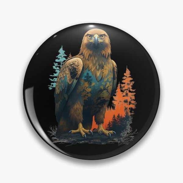 Item preview, Scottish Golden Eagle Highland Wilderness Forest Double Exposure designed and sold by Loom on the Loch.