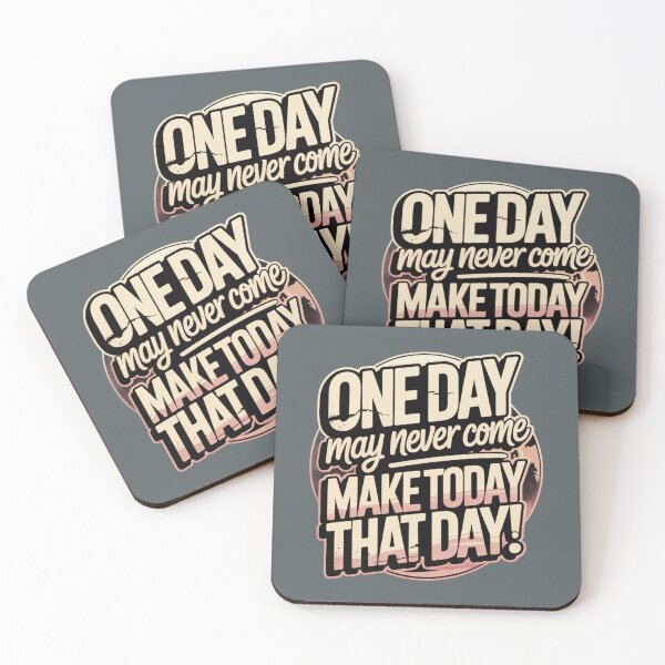 Item preview, One Day or Day One – Make Today That Day Bold Motivational Quote Retro Typography designed and sold by ABLAT-CREATIONS.