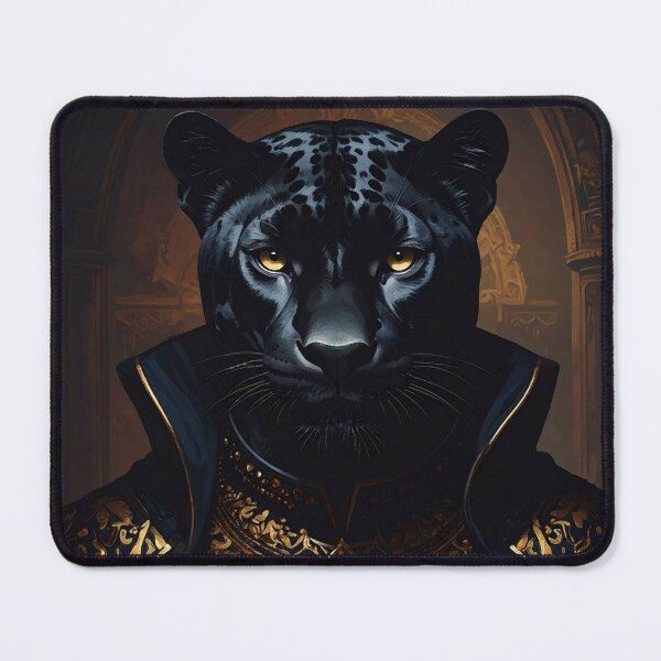 Artikelvorschau, Königliches Porträt eines schwarzen Panthers entworfen und verkauft von Rutvain.