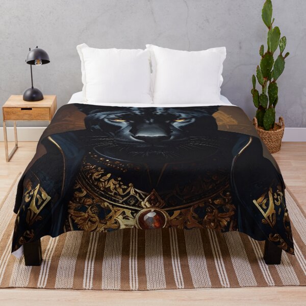 Item preview, Royal Black Panther Aristocratic Portrait designed and sold by Rutvain.