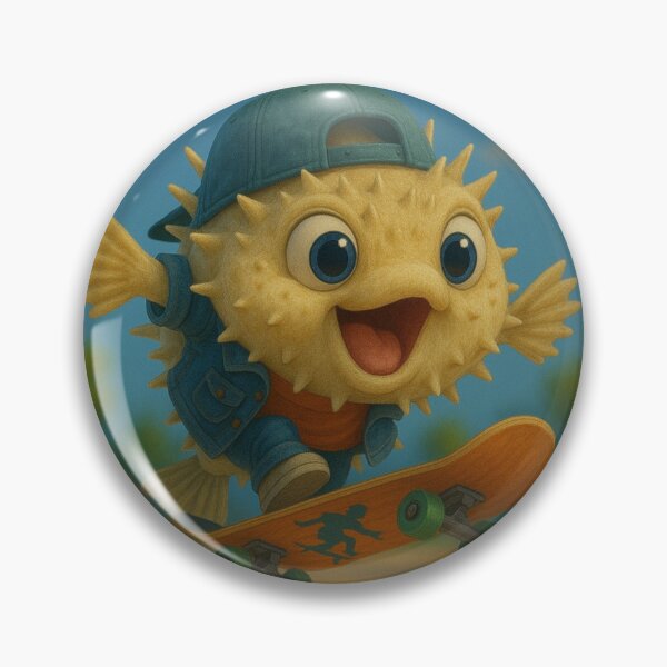 Item preview, Skater Porcupinefish designed and sold by Sillytoe.