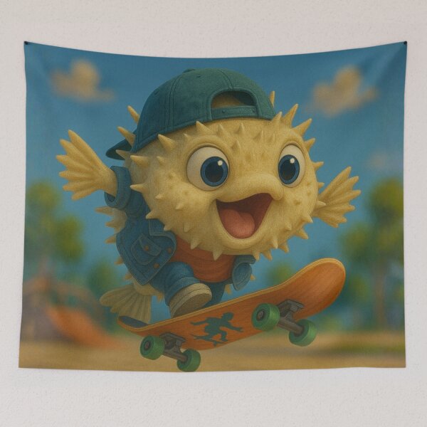 Item preview, Skater Porcupinefish designed and sold by Sillytoe.
