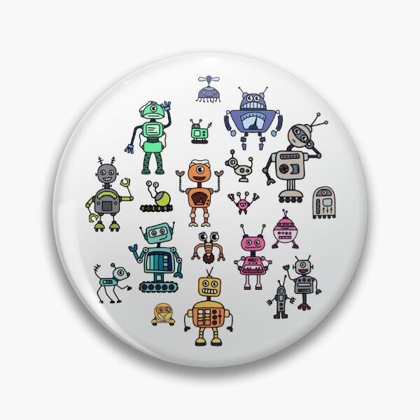 Item preview, The Robot's Best Friend All-Over Print designed and sold by Unhinged Heather.