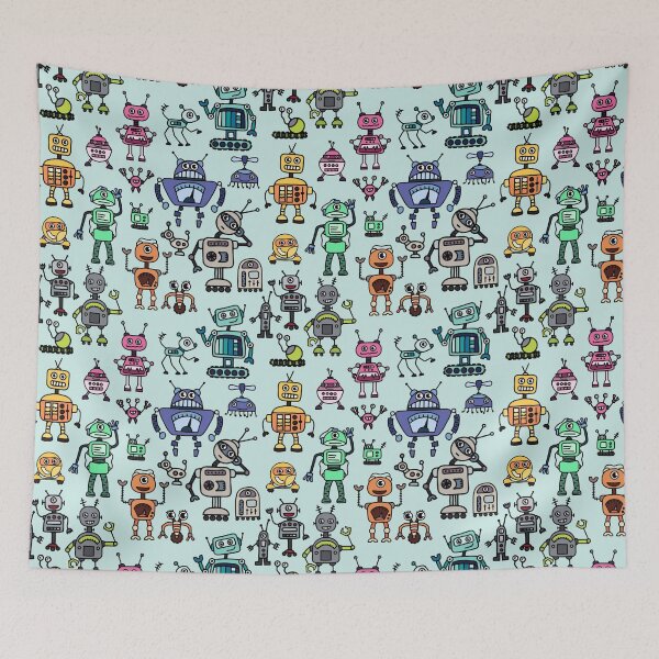 Item preview, The Robot's Best Friend All-Over Print designed and sold by Unhinged Heather.