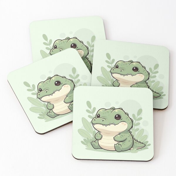 Item preview, Kawaii Crocodile – Cute Baby Gator Cartoon designed and sold by soletstudio.