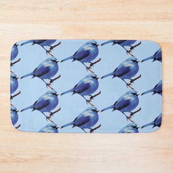 Item preview, blue bunting mosaic designed and sold by designmari.