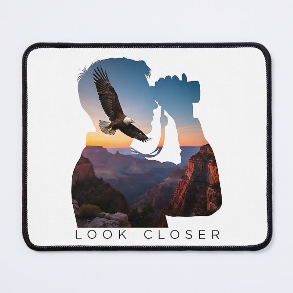 Item preview, Look Closer Binoculars Eagle Canyon Double Exposure designed and sold by LSphere Art.