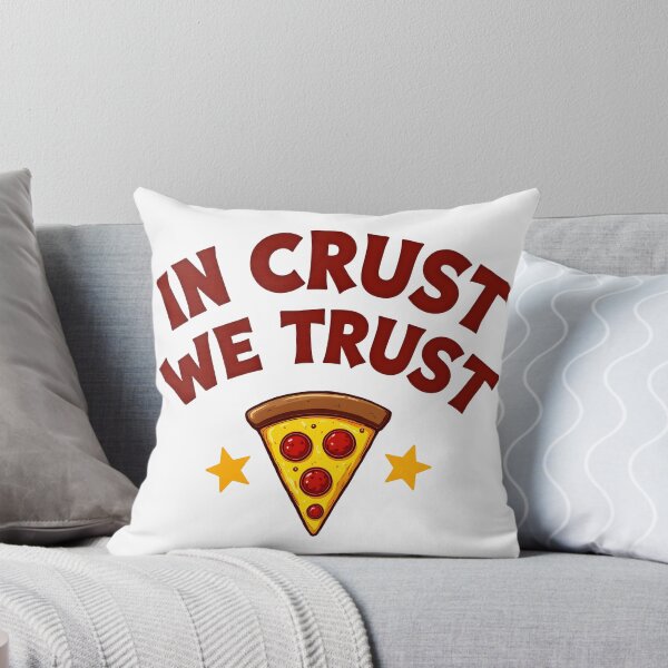 Item preview, Funny In Crust We Trust Pizza Food Pun designed and sold by Found Dream.