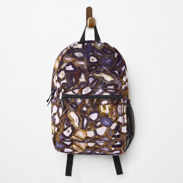 Item preview, Abstract Agate, brown and purple geode, gem stone pattern designed and sold by hollycooper.