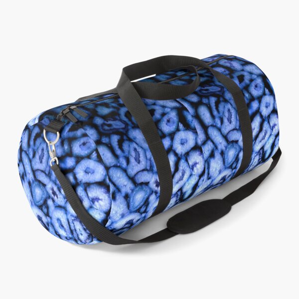 Item preview, Abstract Blue Agates, blue and black agate pattern designed and sold by hollycooper.