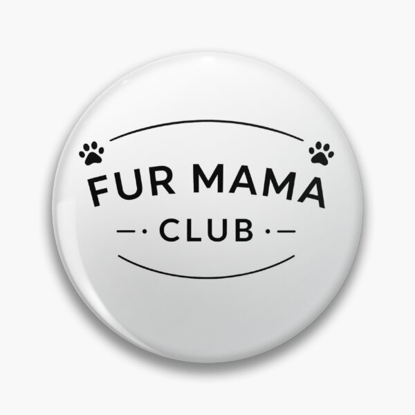 Item preview, Fur Mama Club Minimal Badge – Aesthetic Pet Mom Shirt Design designed and sold by mibrand.