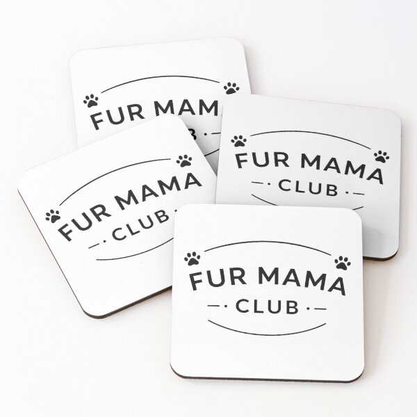 Item preview, Fur Mama Club Minimal Badge – Aesthetic Pet Mom Shirt Design designed and sold by mibrand.