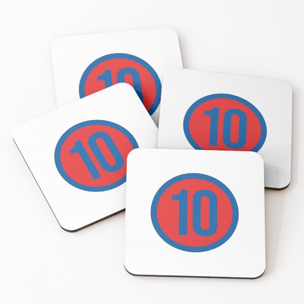 Item preview, Retro Number 10 Blue and Red Circle Graphic designed and sold by StudioTenDesign.
