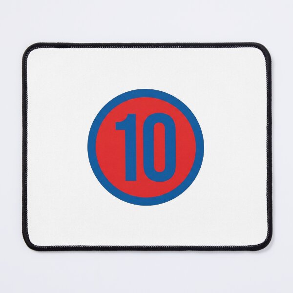 Item preview, Retro Number 10 Blue and Red Circle Graphic designed and sold by StudioTenDesign.