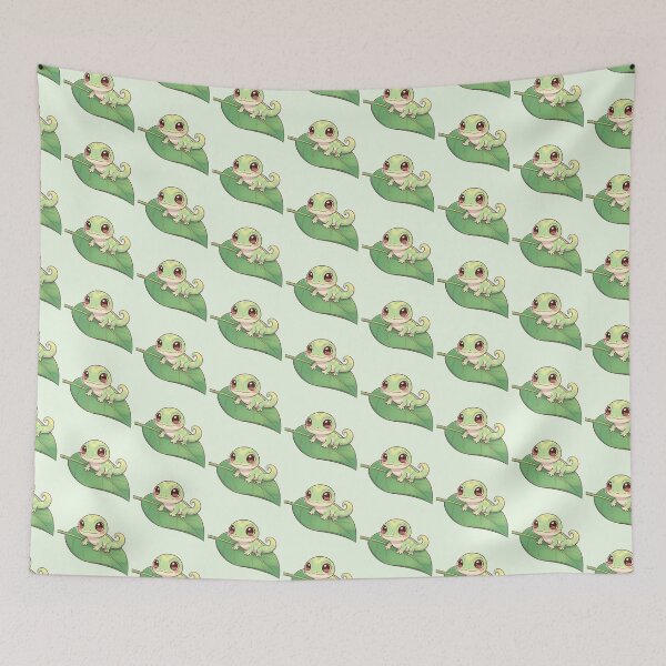 Item preview, Cute Kawaii Gecko – Adorable Pastel Baby Lizard Illustration designed and sold by soletstudio.