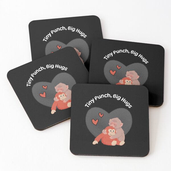 Item preview, Punch monkey with orangutan, tiny Punch big hugs  designed and sold by ClickATee Store .