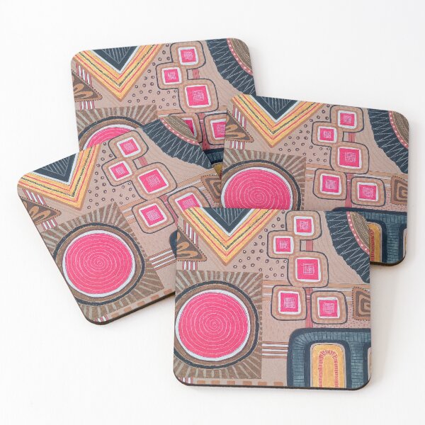 Item preview, Neutral geometric patterns designed and sold by SDaviesArtworks.