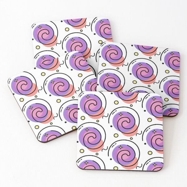 Item preview, Colorful Spiral Kawaii Abstract Blob designed and sold by BetweenForms.