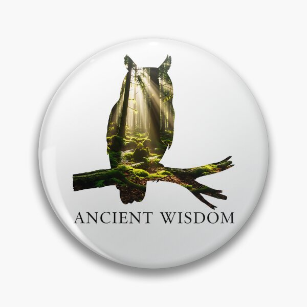 Item preview, Ancient Wisdom Owl Old Growth Forest Double Exposure designed and sold by LSphere Art.