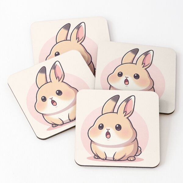 Item preview, Surprised Kawaii Bunny – Cute Baby Rabbit designed and sold by soletstudio.