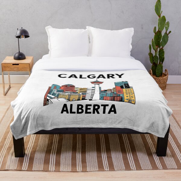 Item preview, Calgary Alberta Canada Doodle Art Tourism Poster designed and sold by Stripe Wall Studio.