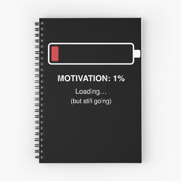 Item preview, Motivation 1% Loading – But Still Going Low Energy Minimalist Meme designed and sold by MonoDraft.