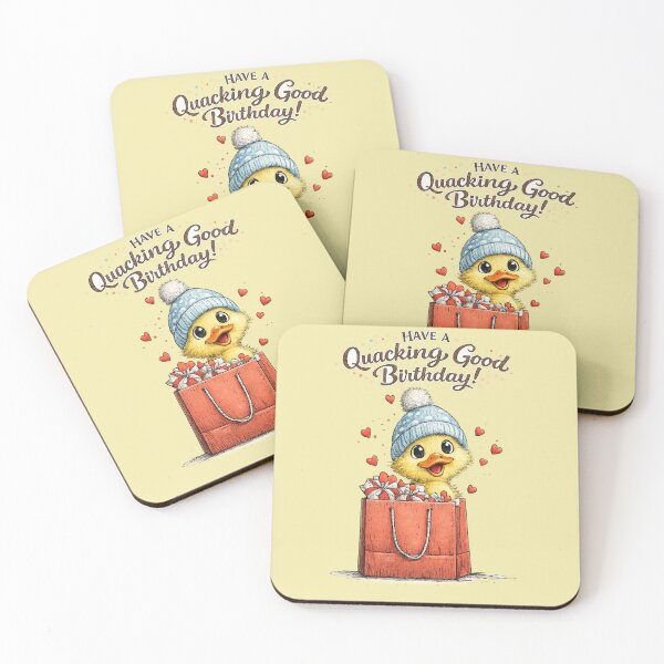 Item preview, Have a Quacking Good Birthday! Funny art . designed and sold by Natart1004.