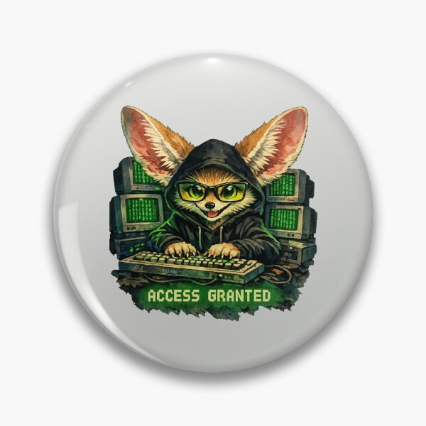 Item preview, Access Granted - Hacker Fennec Fox designed and sold by DigitalGlade.