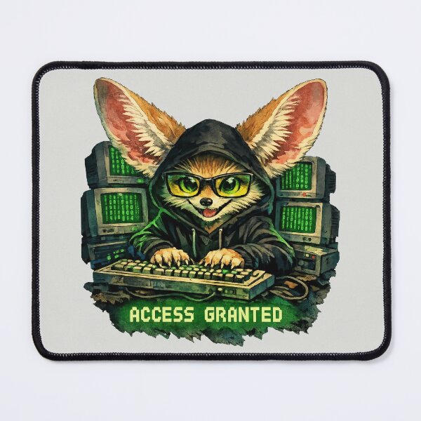 Item preview, Access Granted - Hacker Fennec Fox designed and sold by DigitalGlade.