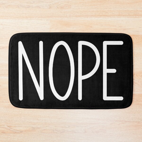 Item preview, Minimalist Bold Nope Text Design designed and sold by Vision Crafted.