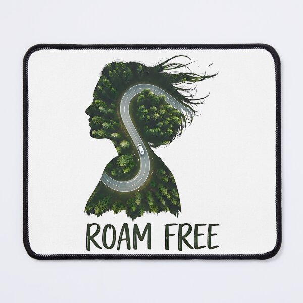 Item preview, Roam Free Camper Van Winding Road Double Exposure designed and sold by LSphere Art.