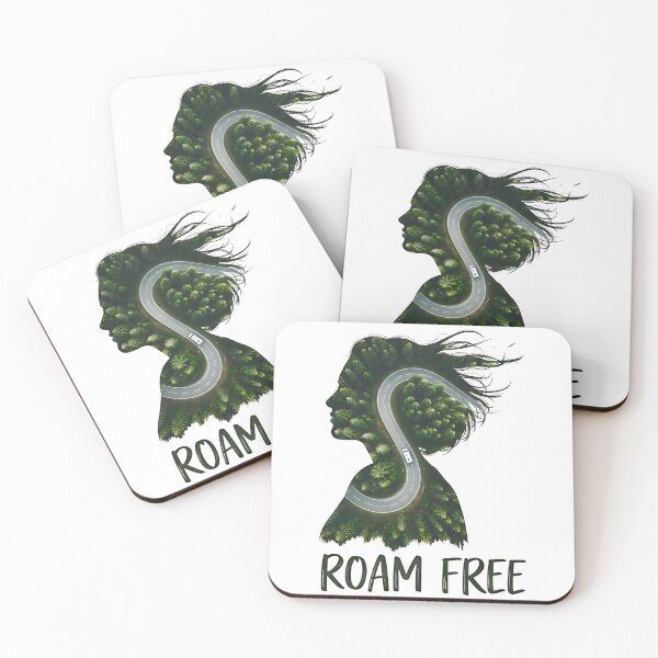 Item preview, Roam Free Camper Van Winding Road Double Exposure designed and sold by LSphere Art.