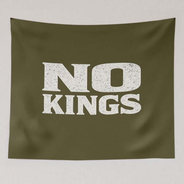 Item preview, No Kings Bold Distressed Patriotic Statement Design designed and sold by Meandmyshop.