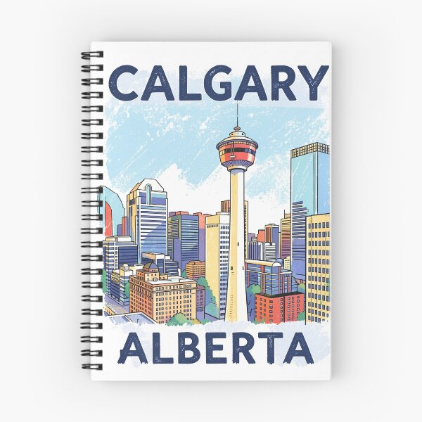 Item preview, Calgary Canada Travel Poster designed and sold by Stripe Wall Studio.