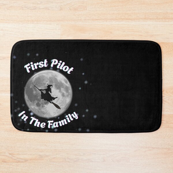 Item preview, First Pilot In The Family Funny Witch With Broom  designed and sold by BsDrip.