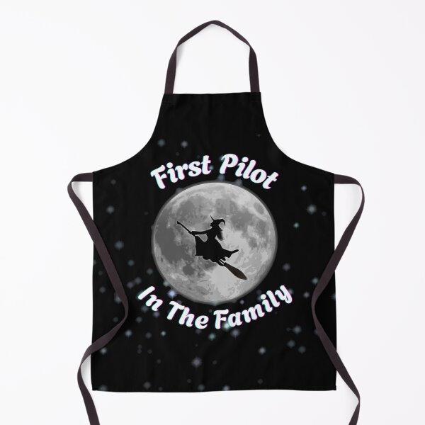 Item preview, First Pilot In The Family Funny Witch With Broom designed and sold by BsDrip.