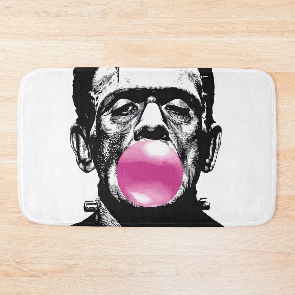 Item preview, Frankenstein blows a pink bubble designed and sold by anytka.