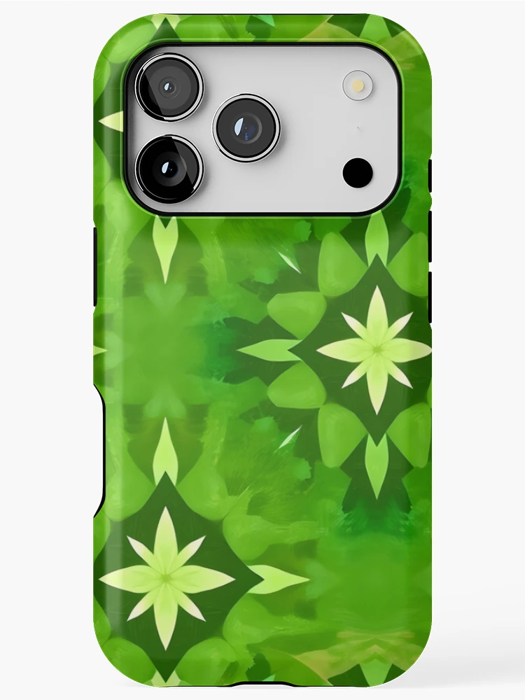 Thumbnail 1 of 4, iPhone Case, Green Abstract Pattern designed and sold by GraphicsClub.