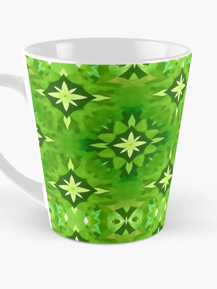 Thumbnail 3 of 4, Coffee Mug, Green Abstract Pattern designed and sold by GraphicsClub.