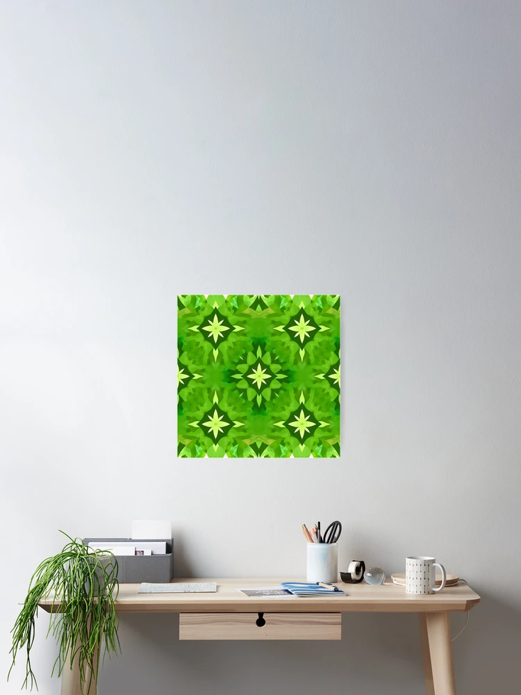 Thumbnail 2 of 3, Poster, Green Abstract Pattern  designed and sold by GraphicsClub.