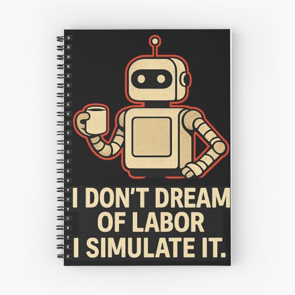 Item preview, Programmer Humor T-Shirt – I Don’t Dream of Labor I Simulate It AI Robot designed and sold by MonoDraft.