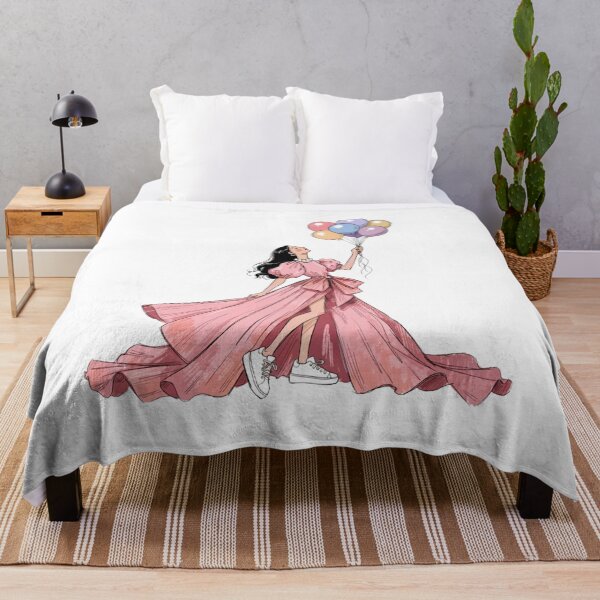 Item preview, International Women’s Day Fashion Girl Illustration – March 8 Pink Dress & Balloons designed and sold by VivoStudio.