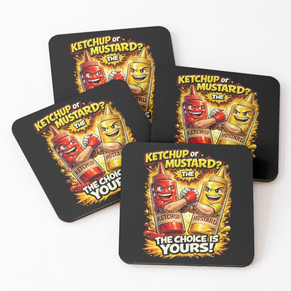 Item preview, Ketchup or Mustard? The Choice Is Yours – Funny Food Comic Style designed and sold by Kiziorq.